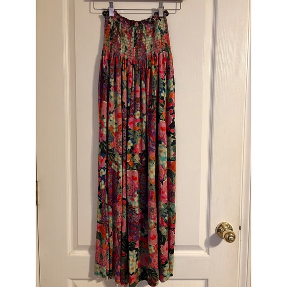 NATURAL LIFE Pants - Natural Life Wide Leg Pants NWOT Women Small Multicolor Excellent Smocked Floral